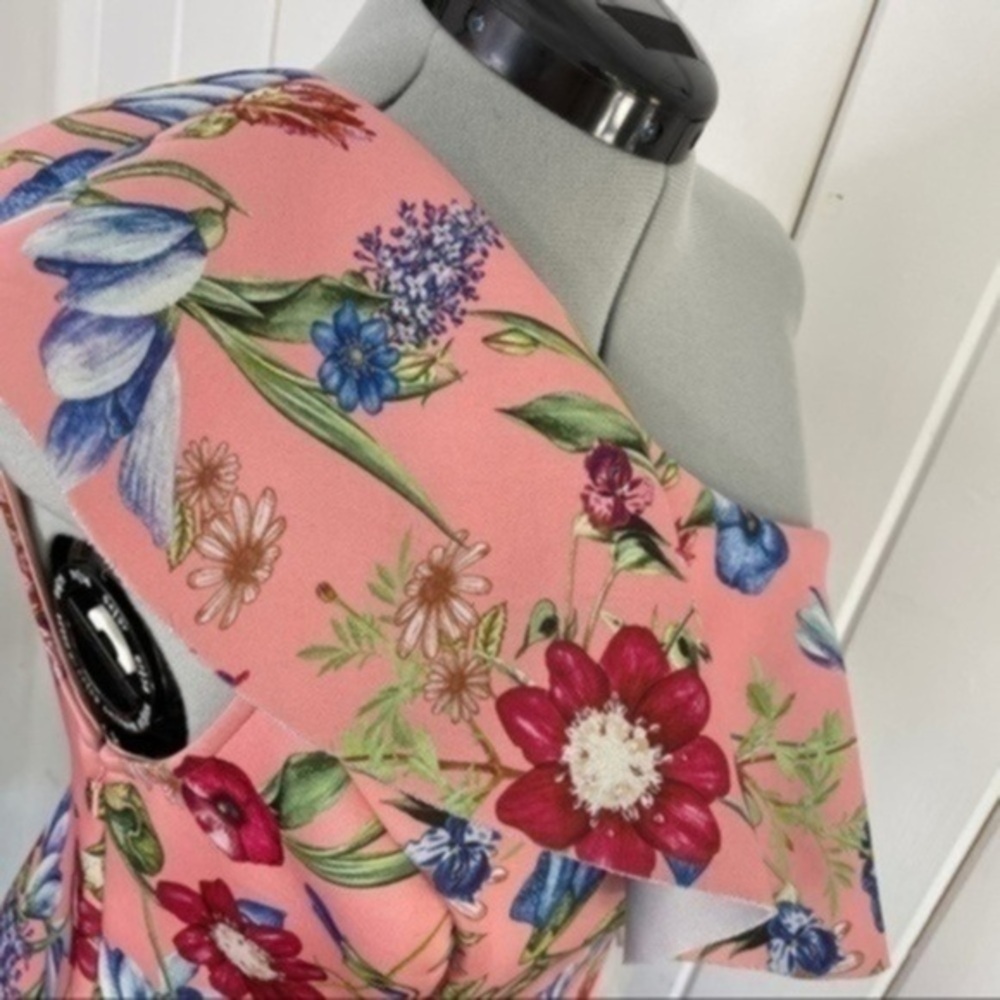 ASOS DESIGN Floral One Shoulder Ruffle Dress​​​ - Picture 9 of 10